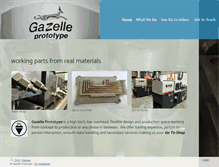 Tablet Screenshot of gazelleprototype.com